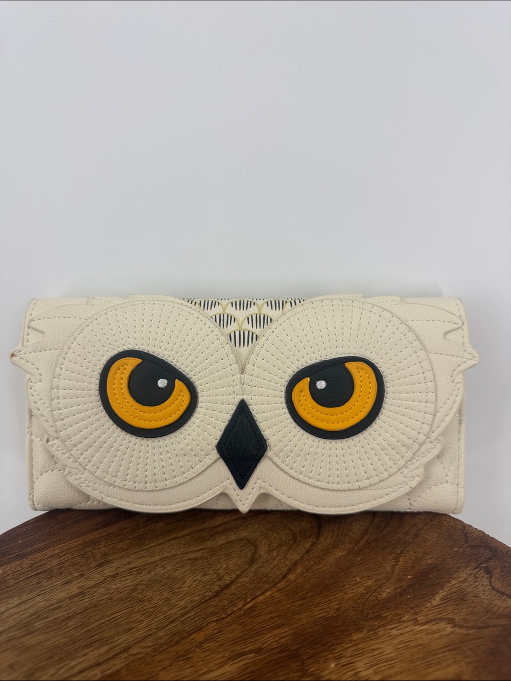 Loungefly Harry Potter Hedwig‎ Owl Flap Wallet White Vegan Leather
